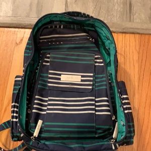 Ju-Ju-Be Striped Kids Backpack - Navy and Teal